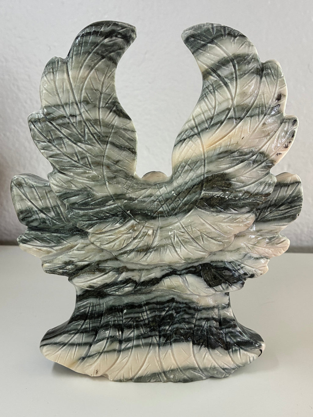 Moss Agate Angel ✶ 6 Winged Seraphim
