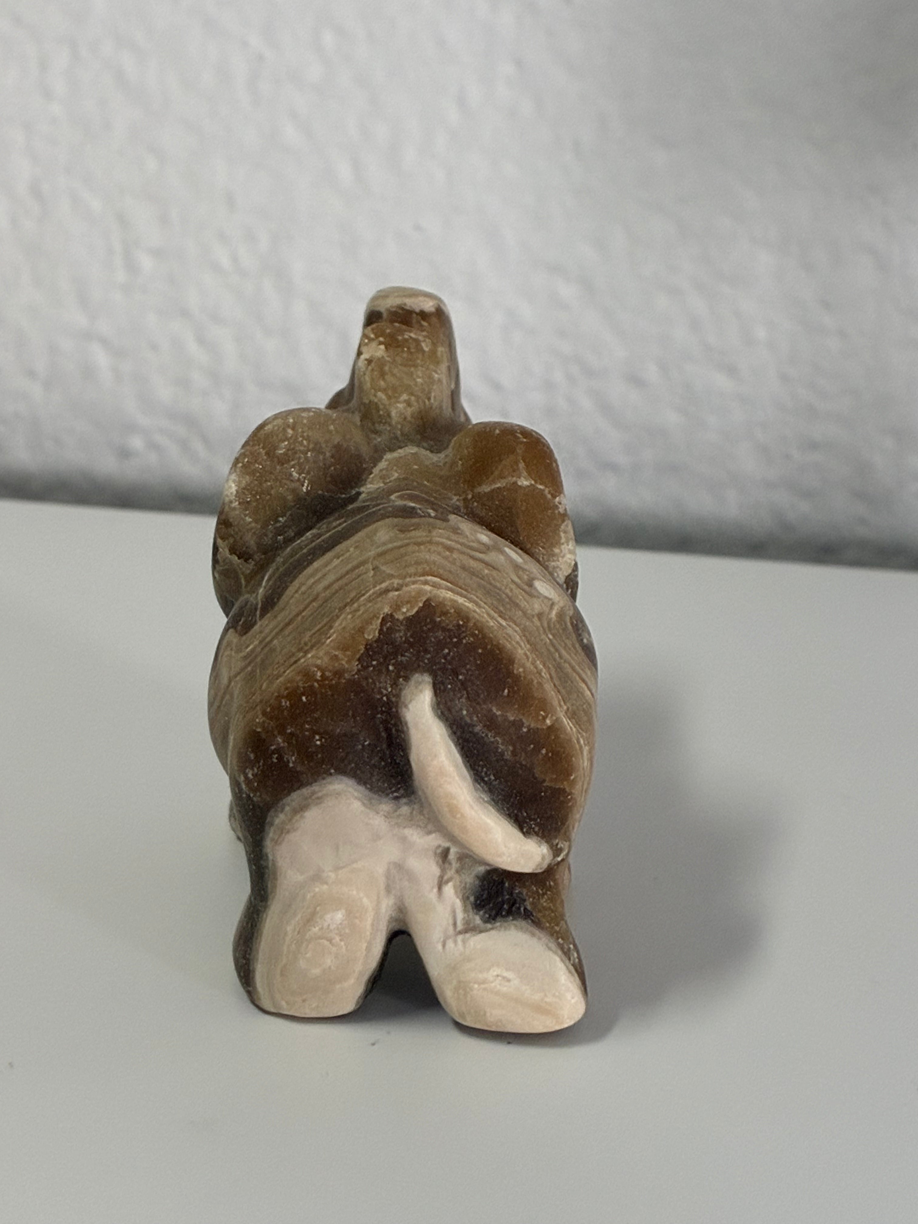 Calcite Elephant 𐦖 Animal Carving