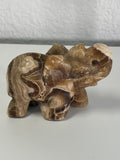 Calcite Elephant 𐦖 Animal Carving